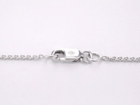 Witgouden 'love' collier met diamanten - afbeelding 7 van  9