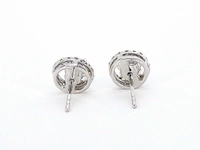 Witgouden oorbellen briljant 1.00 ct - afbeelding 8 van  9