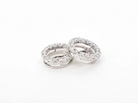 Witgouden oorbellen briljant 1.00 ct - afbeelding 4 van  9