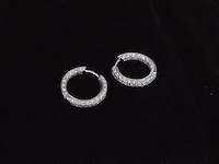 Witgouden oorbellen briljant diamant - afbeelding 2 van  9