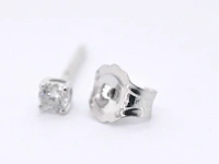 Witgouden oorbellen diamant 0.10 ct - afbeelding 7 van  8