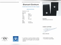 Witgouden oorbellen diamant 0.10 ct - afbeelding 8 van  8