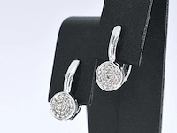 Witgouden oorbellen diamant 0.20 ct - afbeelding 3 van  10