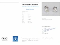Witgouden oorbellen diamant 1.00 ct - afbeelding 6 van  6