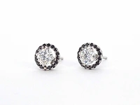 Witgouden oorbellen diamant 1.00 ct - afbeelding 3 van  8
