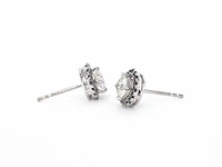 Witgouden oorbellen diamant 1.00 ct - afbeelding 4 van  8