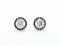 Witgouden oorbellen diamant 1.00 ct - afbeelding 6 van  8