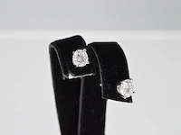Witgouden oorbellen diamant 1.00 ct - afbeelding 4 van  5