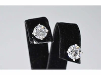 Witgouden oorbellen diamant 1.00 ct - afbeelding 5 van  7