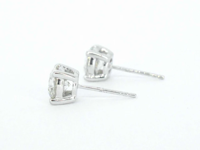 Witgouden oorbellen diamant 2.00 ct igi - afbeelding 5 van  9