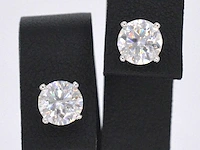 Witgouden oorbellen diamant 2.00 ct