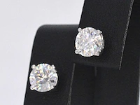 Witgouden oorbellen diamant 2.00 ct - afbeelding 4 van  9