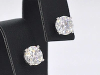 Witgouden oorbellen diamant 2.00 ct - afbeelding 5 van  9
