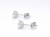 Witgouden oorbellen diamant 2.00 ct - afbeelding 7 van  9