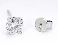Witgouden oorbellen diamant 2.00 ct - afbeelding 8 van  9