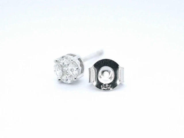 Witgouden oorbellen diamant - afbeelding 2 van  10