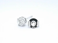Witgouden oorbellen diamant - afbeelding 2 van  10