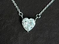 Witgouden oorbellen diamant - afbeelding 3 van  4