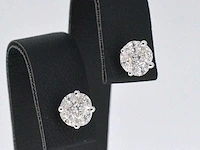 Witgouden oorbellen diamant - afbeelding 1 van  9