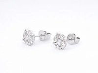 Witgouden oorbellen diamant - afbeelding 3 van  9
