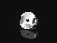 Witgouden oorbellen groene diamant 0.50 carat - afbeelding 9 van  9