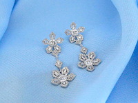 Witgouden oorbellen met 1.50 carat diamanten - afbeelding 6 van  9