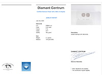 Witgouden oorbellen met briljant geslepen diamant - afbeelding 3 van  9