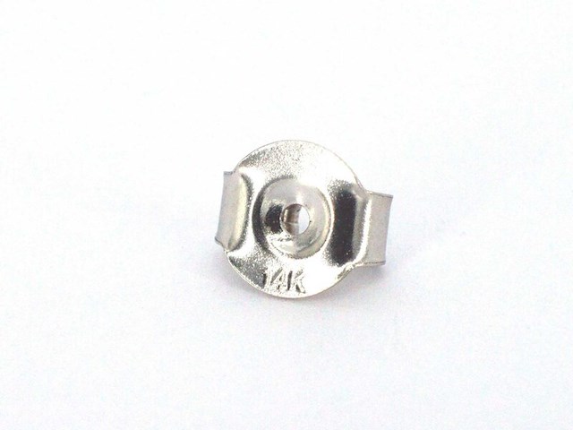 Witgouden oorbellen met diamant en saffieren - afbeelding 9 van  10