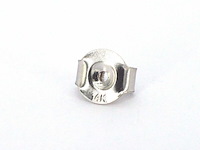 Witgouden oorbellen met diamant en saffieren - afbeelding 9 van  10