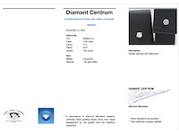 Witgouden oorbellen met diamant - afbeelding 4 van  10