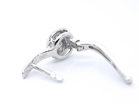 Witgouden oorbellen met diamant - afbeelding 6 van  9