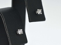 Witgouden oorbellen met diamant - afbeelding 5 van  8