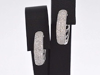 Witgouden oorbellen met diamant - afbeelding 1 van  9