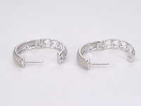 Witgouden oorbellen met diamant - afbeelding 7 van  9