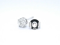 Witgouden oorbellen met diamant - afbeelding 2 van  10