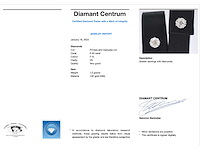 Witgouden oorbellen met diamant - afbeelding 4 van  10