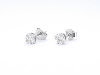 Witgouden oorbellen met diamant - afbeelding 10 van  10