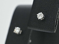 Witgouden oorbellen met diamant - afbeelding 7 van  11