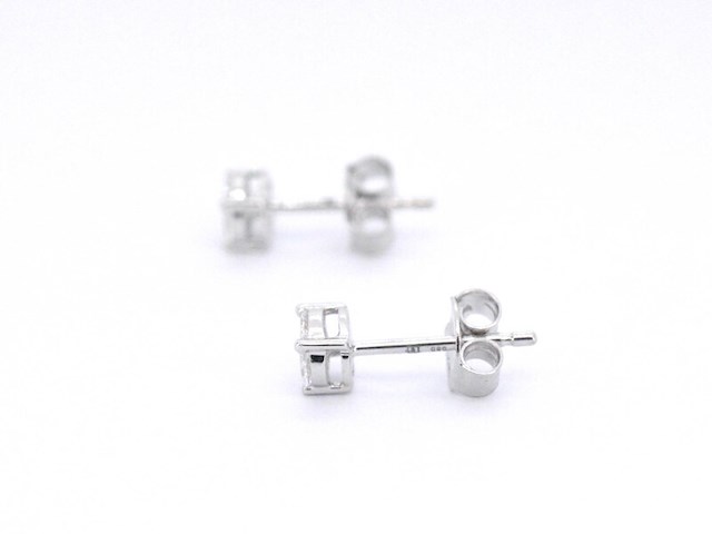 Witgouden oorbellen met diamant - afbeelding 5 van  9