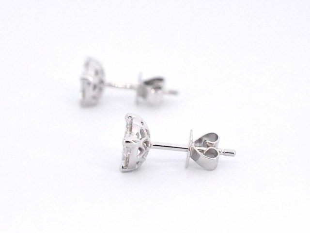 Witgouden oorbellen met diamant - afbeelding 5 van  9