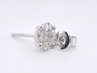 Witgouden oorbellen met diamant - afbeelding 8 van  9