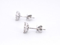 Witgouden oorbellen met diamant - afbeelding 5 van  8
