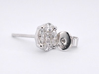 Witgouden oorbellen met diamant - afbeelding 8 van  8
