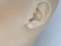 Witgouden oorbellen met diamant - afbeelding 3 van  10