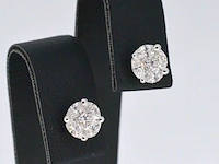 Witgouden oorbellen met diamant - afbeelding 5 van  10