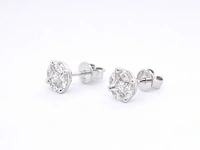 Witgouden oorbellen met diamant - afbeelding 7 van  10