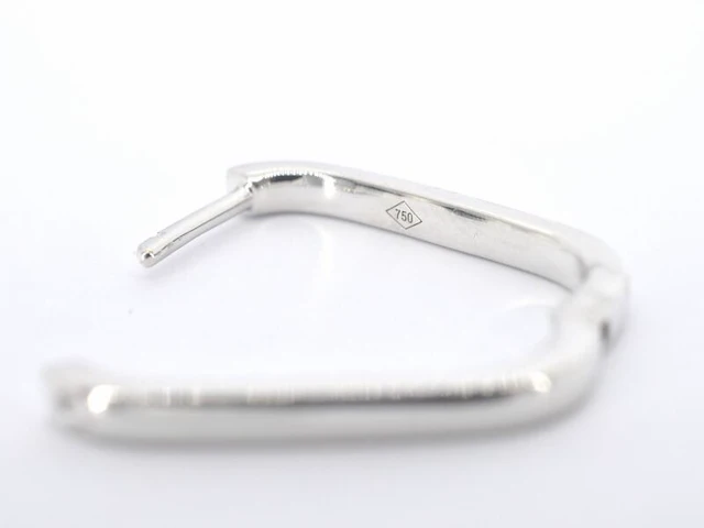 Witgouden oorbellen met diamant - afbeelding 5 van  7