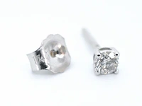 Witgouden oorbellen met diamant - afbeelding 7 van  9