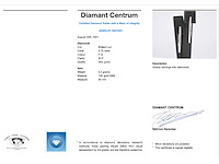 Witgouden oorbellen met diamanten - afbeelding 3 van  8
