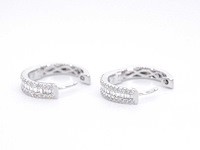 Witgouden oorbellen met diamanten - afbeelding 10 van  11